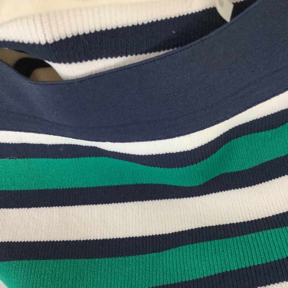 Tory Burch Sport Breton Multicolor Striped Pull on Knit Skirt Preppy Collegiate - Picture 4 of 7